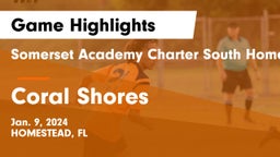 Somerset Academy Charter South Homestead vs Coral Shores   Game Highlights - Jan. 9, 2024