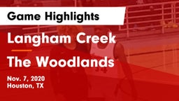 Langham Creek  vs The Woodlands  Game Highlights - Nov. 7, 2020