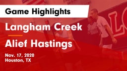 Langham Creek  vs Alief Hastings  Game Highlights - Nov. 17, 2020