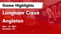 Langham Creek  vs Angleton  Game Highlights - Nov. 18, 2021