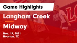 Langham Creek  vs Midway  Game Highlights - Nov. 19, 2021