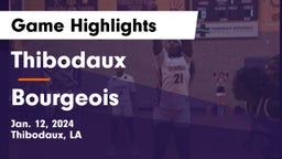 Thibodaux  vs Bourgeois  Game Highlights - Jan. 12, 2024