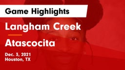 Langham Creek  vs Atascocita  Game Highlights - Dec. 3, 2021