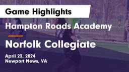Hampton Roads Academy  vs Norfolk Collegiate Game Highlights - April 23, 2024
