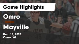 Omro  vs Mayville  Game Highlights - Dec. 15, 2020