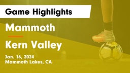 Mammoth  vs Kern Valley Game Highlights - Jan. 16, 2024