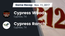 Recap: Cypress Woods  vs. Cypress Ranch  2017