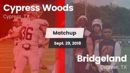 Matchup: Cypress Woods High vs. Bridgeland  2018