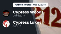 Recap: Cypress Woods  vs. Cypress Lakes  2018