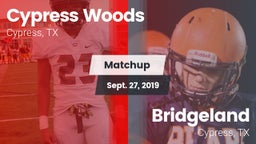 Matchup: Cypress Woods High vs. Bridgeland  2019