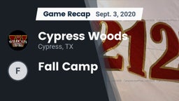 Recap: Cypress Woods  vs. Fall Camp 2020