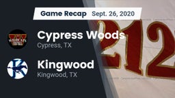 Recap: Cypress Woods  vs. Kingwood  2020