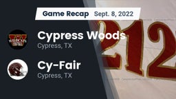 Recap: Cypress Woods  vs. Cy-Fair  2022