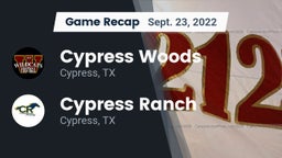 Recap: Cypress Woods  vs. Cypress Ranch  2022