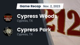 Recap: Cypress Woods  vs. Cypress Park   2023