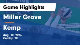 Miller Grove  vs Kemp  Game Highlights - Aug. 10, 2023