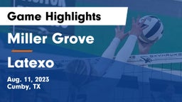 Miller Grove  vs Latexo  Game Highlights - Aug. 11, 2023