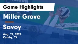 Miller Grove  vs Savoy  Game Highlights - Aug. 22, 2023