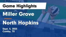 Miller Grove  vs North Hopkins   Game Highlights - Sept. 5, 2023