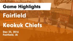 Fairfield  vs Keokuk Chiefs Game Highlights - Dec 23, 2016