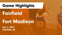 Fairfield  vs Fort Madison  Game Highlights - Jan 7, 2017