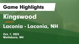 Kingswood  vs Laconia  - Laconia, NH Game Highlights - Oct. 7, 2023