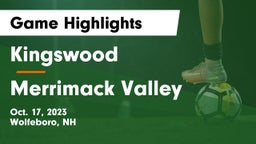 Kingswood  vs Merrimack Valley   Game Highlights - Oct. 17, 2023