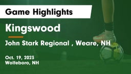 Kingswood  vs John Stark Regional , Weare, NH Game Highlights - Oct. 19, 2023