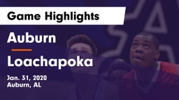 Auburn  vs Loachapoka  Game Highlights - Jan. 31, 2020