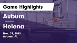 Auburn  vs Helena  Game Highlights - Nov. 25, 2019