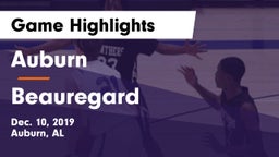 Auburn  vs Beauregard  Game Highlights - Dec. 10, 2019