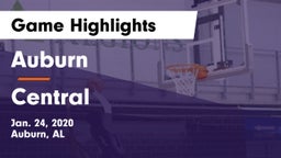 Auburn  vs Central  Game Highlights - Jan. 24, 2020