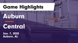 Auburn  vs Central  Game Highlights - Jan. 7, 2020