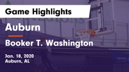 Auburn  vs Booker T. Washington  Game Highlights - Jan. 18, 2020