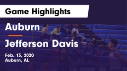 Auburn  vs Jefferson Davis  Game Highlights - Feb. 13, 2020