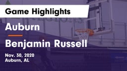 Auburn  vs Benjamin Russell  Game Highlights - Nov. 30, 2020
