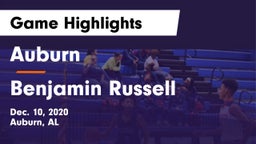 Auburn  vs Benjamin Russell  Game Highlights - Dec. 10, 2020