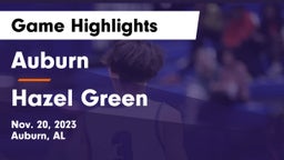 Auburn  vs Hazel Green  Game Highlights - Nov. 20, 2023