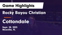 Rocky Bayou Christian  vs Cottondale  Game Highlights - Sept. 28, 2023