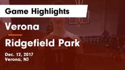 Verona  vs Ridgefield Park  Game Highlights - Dec. 12, 2017