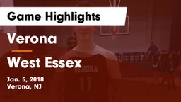 Verona  vs West Essex  Game Highlights - Jan. 5, 2018