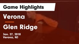 Verona  vs Glen Ridge  Game Highlights - Jan. 27, 2018
