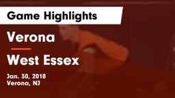 Verona  vs West Essex  Game Highlights - Jan. 30, 2018
