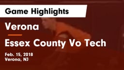 Verona  vs Essex County Vo Tech Game Highlights - Feb. 15, 2018