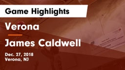 Verona  vs James Caldwell  Game Highlights - Dec. 27, 2018
