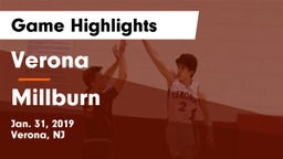 Verona  vs Millburn  Game Highlights - Jan. 31, 2019
