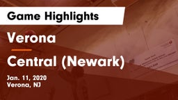 Verona  vs Central (Newark)  Game Highlights - Jan. 11, 2020