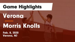 Verona  vs Morris Knolls  Game Highlights - Feb. 8, 2020