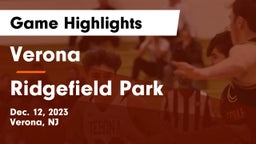 Verona  vs Ridgefield Park  Game Highlights - Dec. 12, 2023