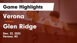 Verona  vs Glen Ridge  Game Highlights - Dec. 22, 2023